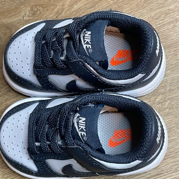 New With No Box Nike Dunk Low TDE Georgetown Grey/Navy Size 3C - Picture 9 of 10